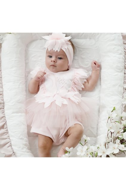 Dievčenské elegantné body Gloria ružové