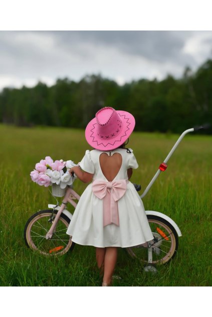 Detské spoločenské šaty ROYAL - zvol si farbu mašle