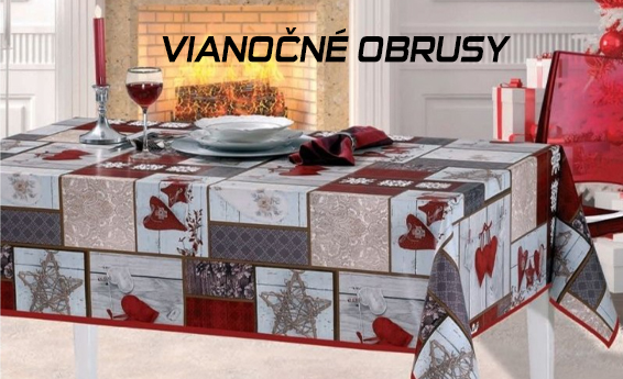 vianočné obrusy plastové na mieru