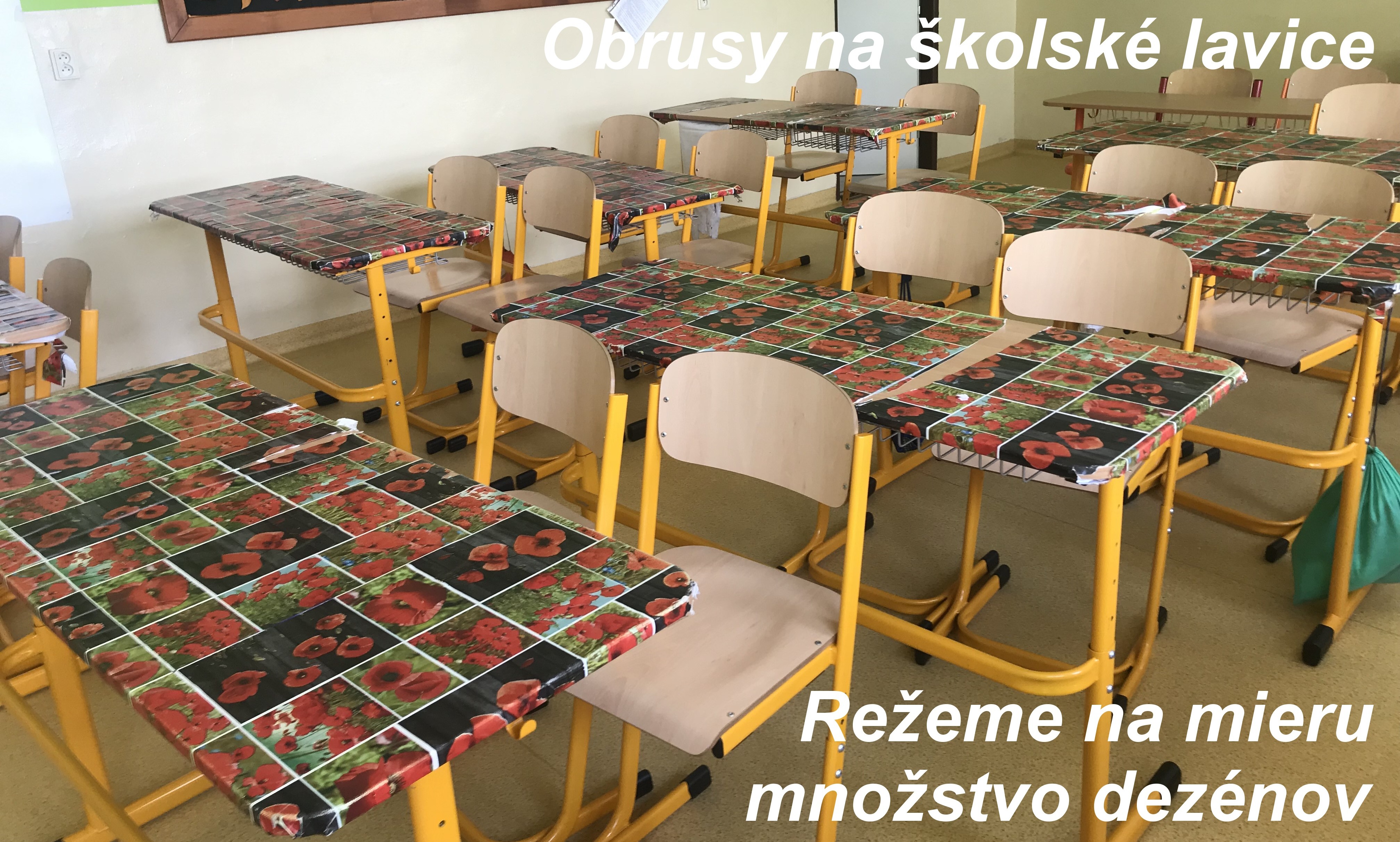 obrusy na školské lavice