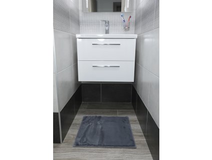 Kúpelňová predložka Králik šedá (Rozmer 50x80)