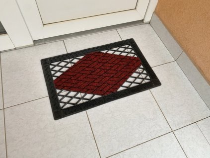 12396 rohoze rombo 40x65 cm cervena
