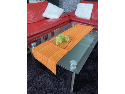 15444 textilny obrus stola 33 x 120 cm oranz