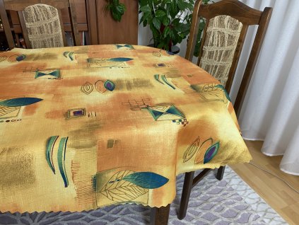 Teflonový obrus smaragdový list