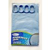 Kúpelňový záves PVC modrý (Rozmer 180x200)