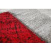Koberec Rumba 9679 sivá, červená (Rozmer 160x220)