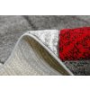 Koberec Rumba 9679 sivá, červená (Rozmer 160x220)