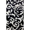 11955 1 koberec rumba 80x150cm cierno biela