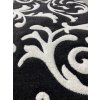 11955 3 koberec rumba 80x150cm cierno biela