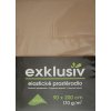 LYCRA exklusiv prestieradlo oriešková (Farba 90x200)