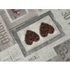 Obrus PVC   COFFE srdce hnedé