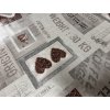 Obrus PVC   COFFE srdce hnedé