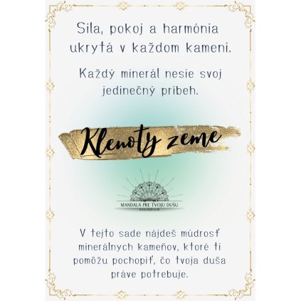 Klenoty zeme minerálne kartičky 50ks (2)