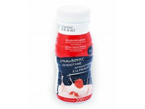 Mliečne smoothie s jahodovou príchuťou