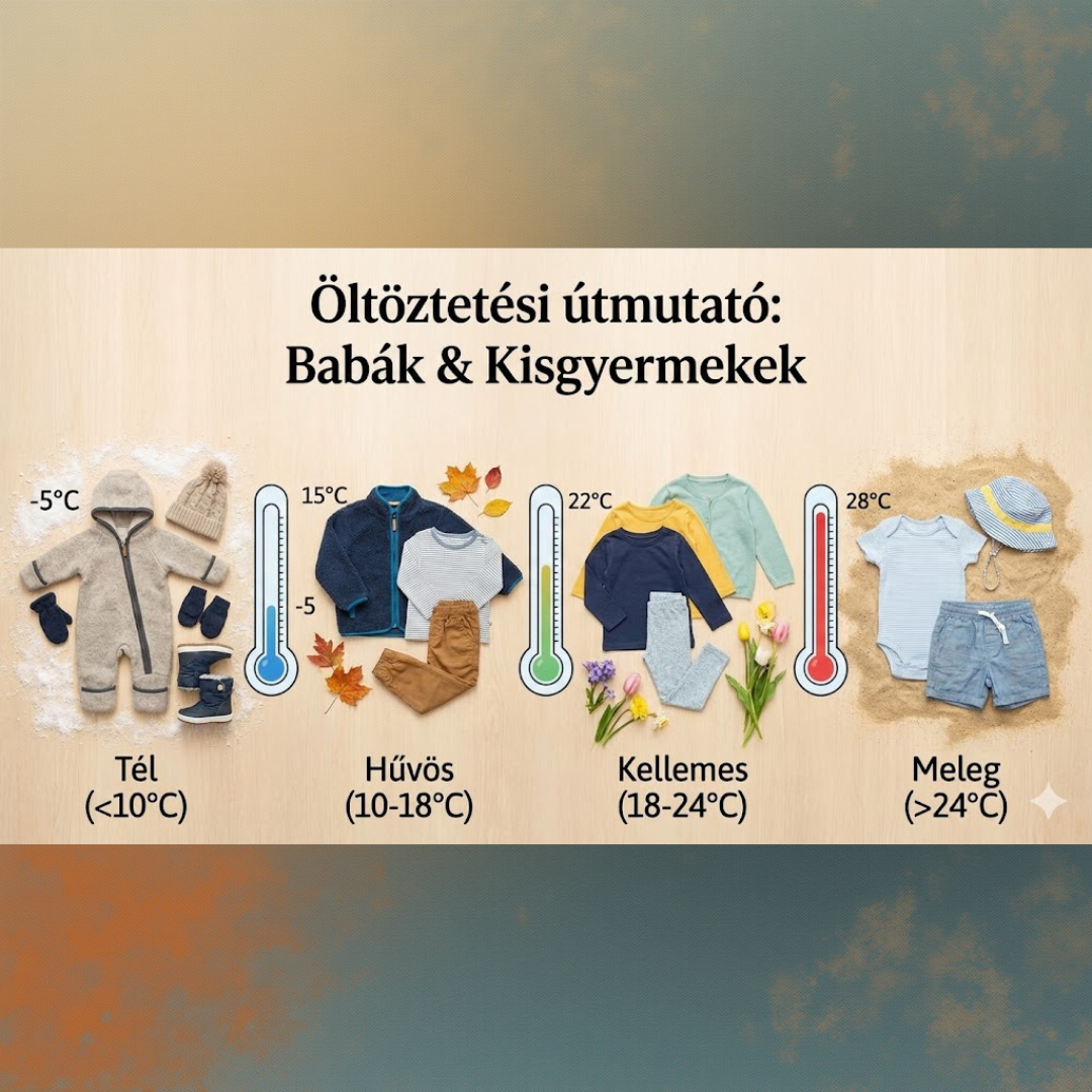 Hány fokban hogyan öltöztessük a babákat és kisgyerekeket?