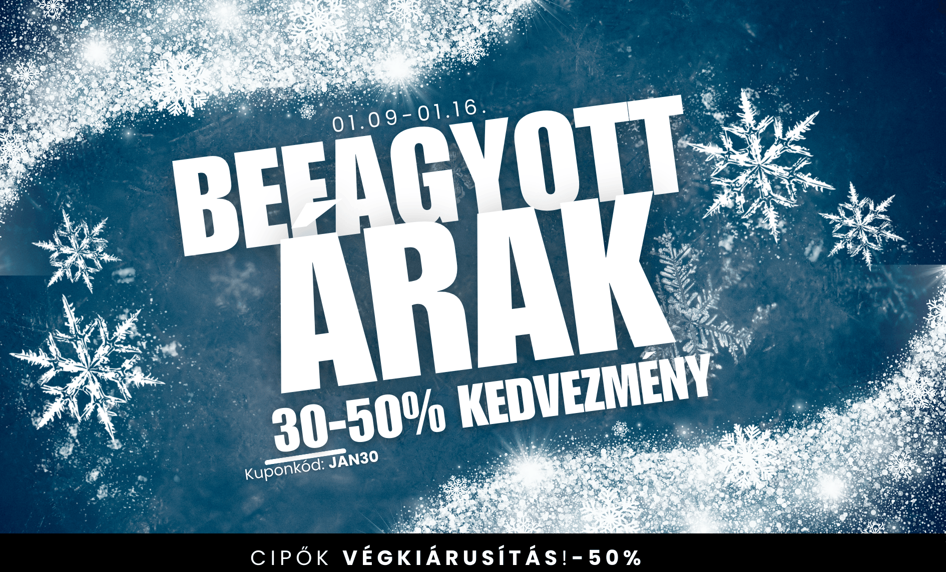 Befagyott árak