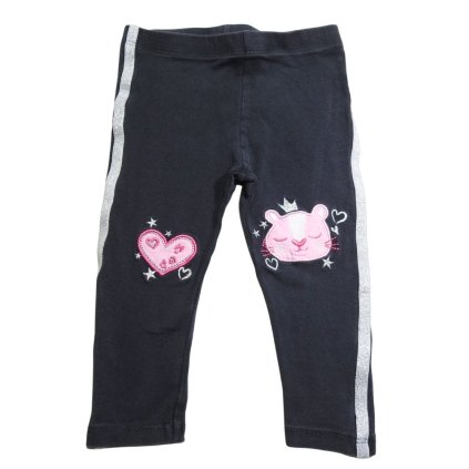 pepco szurke leggings himzett mintaval