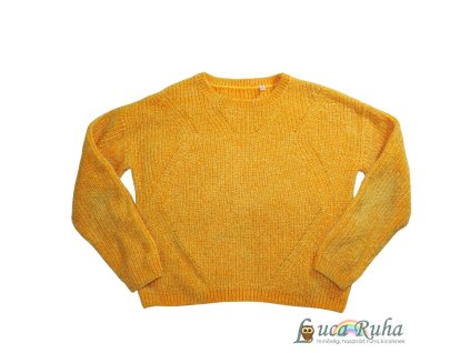 C&A sárga zsenília pulóver - 146/152
