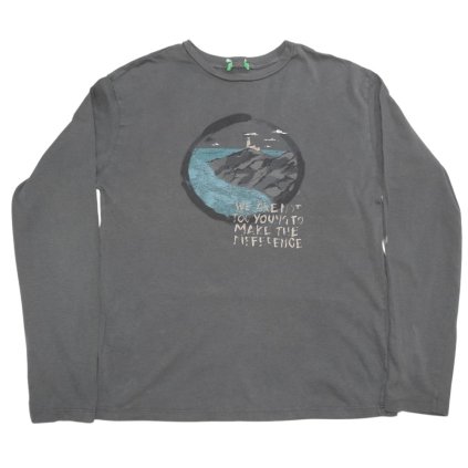 Benetton szürke mintás póló - 3XL