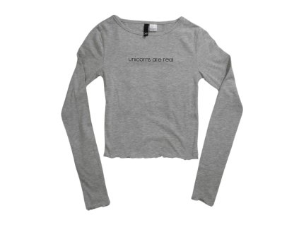 H&M szürke hasfelső - 158