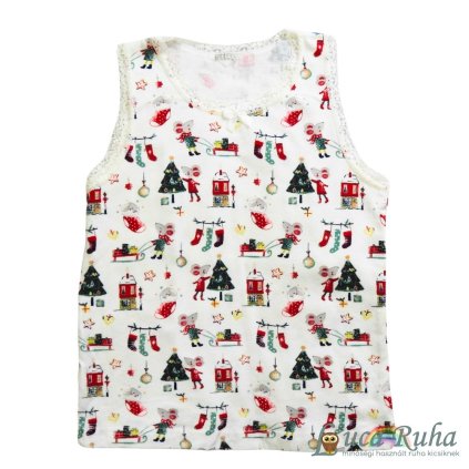 Karácsonyi csipkés trikó - 86/92