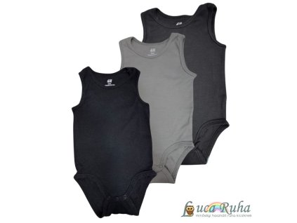 H&M trikós bodyk - 86 (3db)