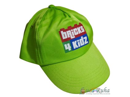 bricks4kidz zold baseball sapka