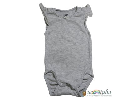 H&M szürke, csipkés body - 62