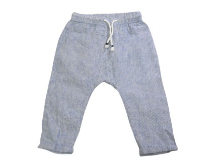 H&M csíkos lenvászon háremnadrág - 86