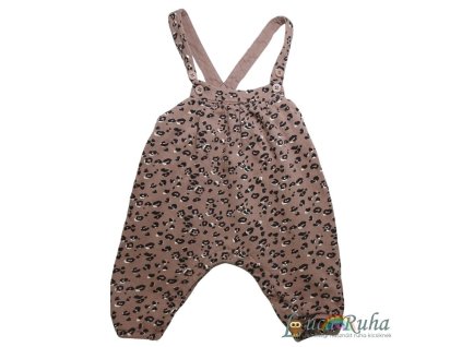 Pusblu leopárdmintás kantáros nadrág - 62