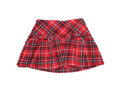george piros kockas szoknya