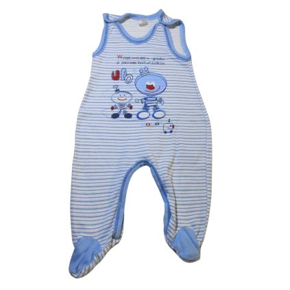 csikos ujjatlan rugdalozo