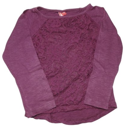 girls lila csipkes felso