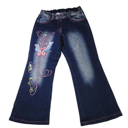 sotetkek flitteres trapez farmernadrag