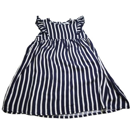 sinsay kek feher csikos ruha