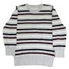 Knit Design csíkos kötött pulóver - 122