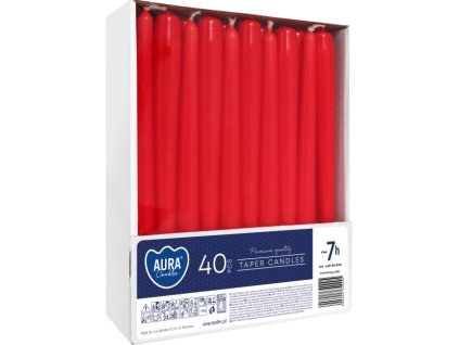 konické svíčky červené s30 40 030