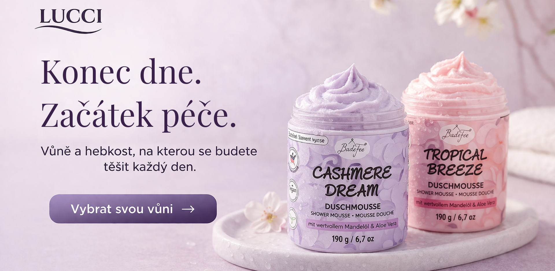 Sprchové šlehačkové pěny