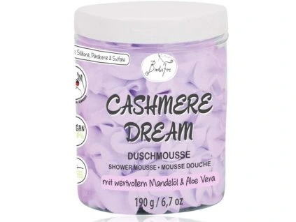 BADEFEE Sprchová šlehačková pěna Cashmere Dream 190 g, VEGAN