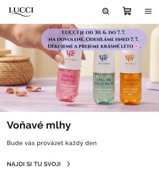 Milí naši 💜. LUCCI bude od 30.6. do 7.7. na dovolené. 🌊 Pokud máte vyhlédnuté své oblíbené kousky, objednávejte včas, ať...
