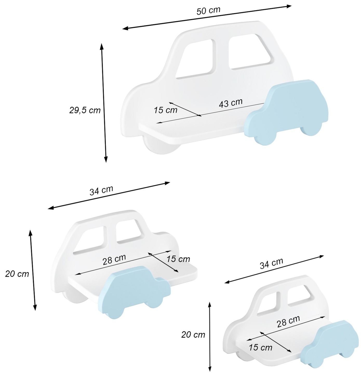 Polka-Autko-Zestaw-3x-Polki-Autka-Szerokosc-mebla-50-cm