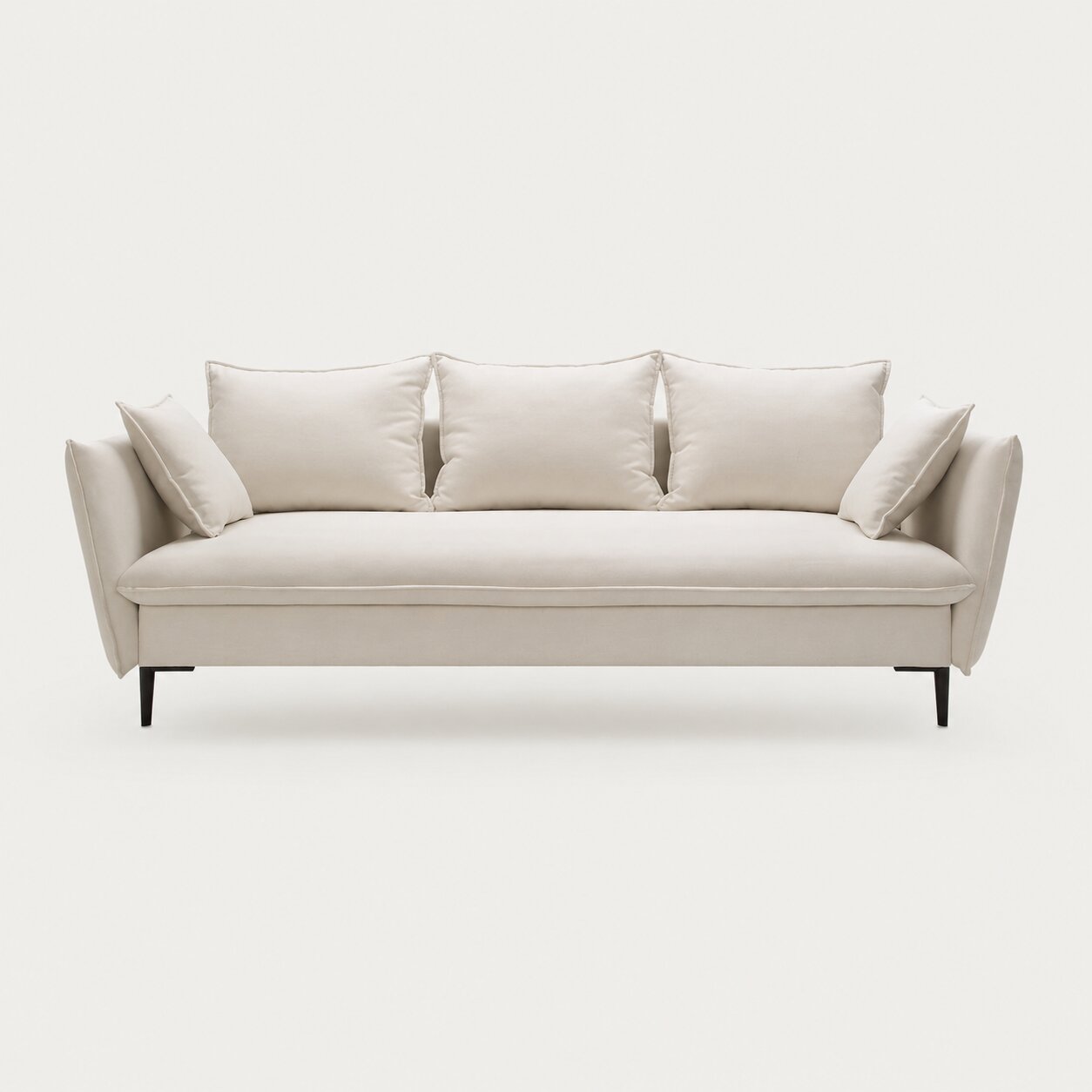 Světlá látková pohovka