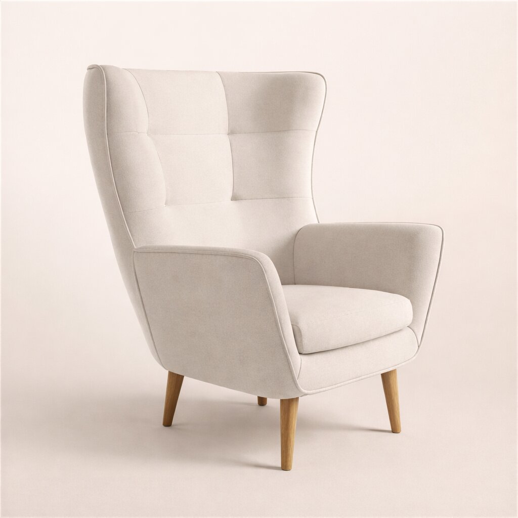 Stylové křeslo v teplém tónu