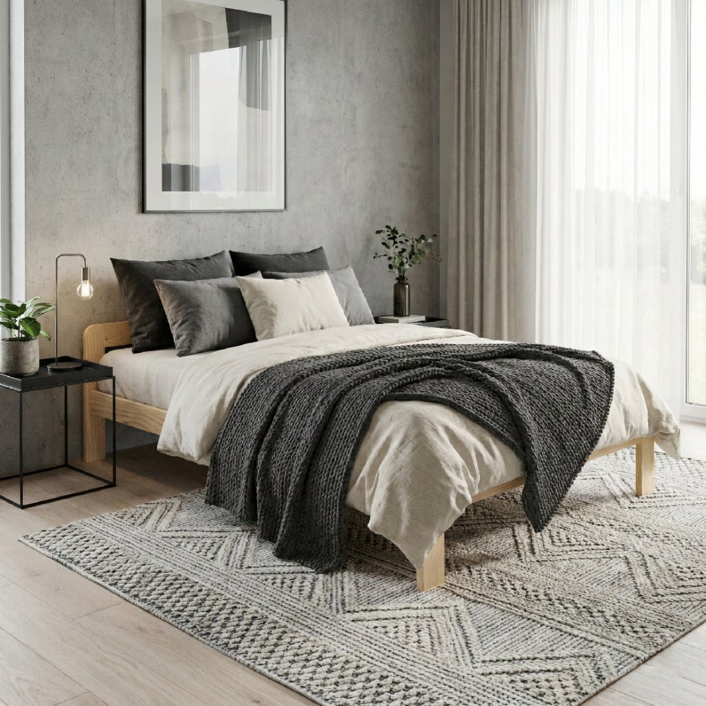 Maxi Postel z masivu Cecilie 160 x 200 cm - Borovice