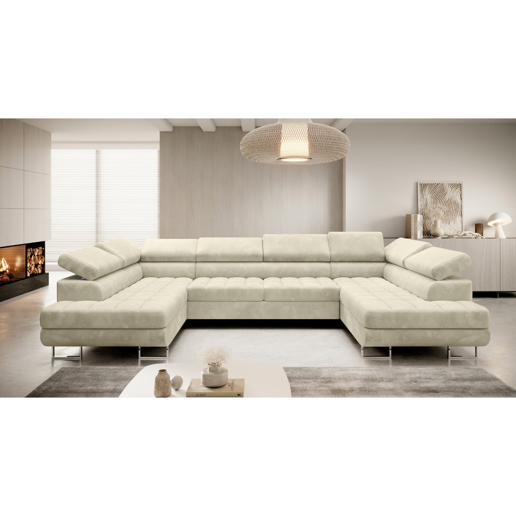 Eka Rohová sedačka BORNEO do U, 335 cm Látka Monolith, Látka Primo: MONOLITH 02