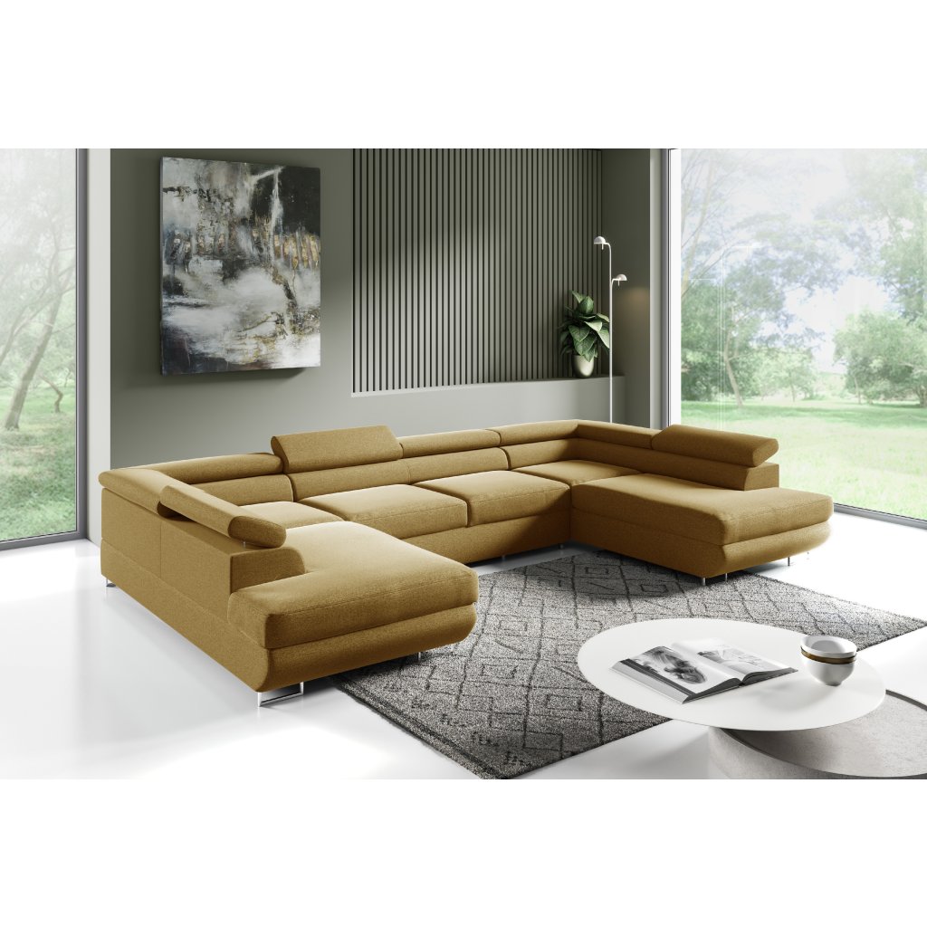 Eka Rohová sedačka MENORCA do U, 335 cm Látka Monolith, Látka Primo: PRIMO 48