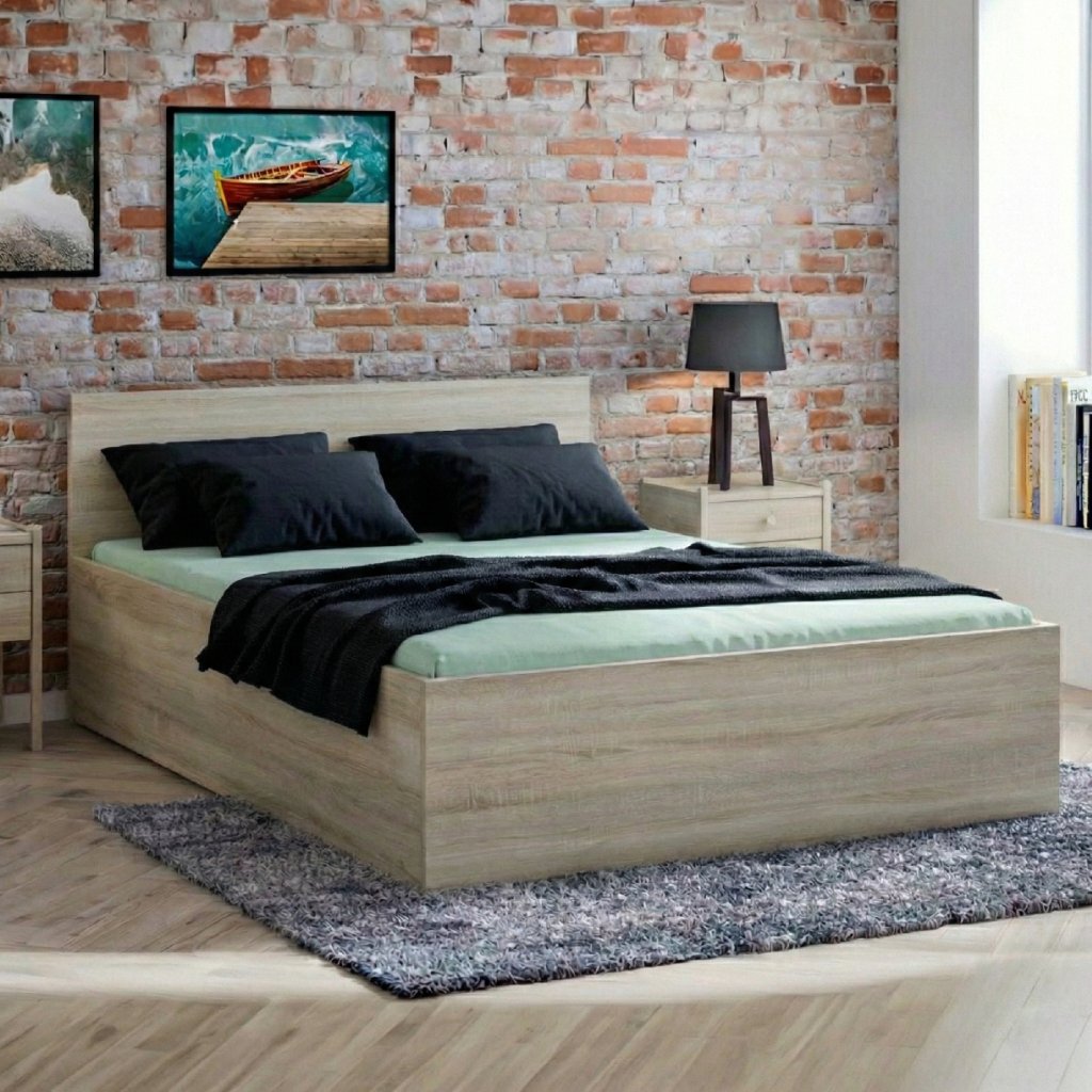 Maxi Postel STELA 140x200 cm, Dub sonoma