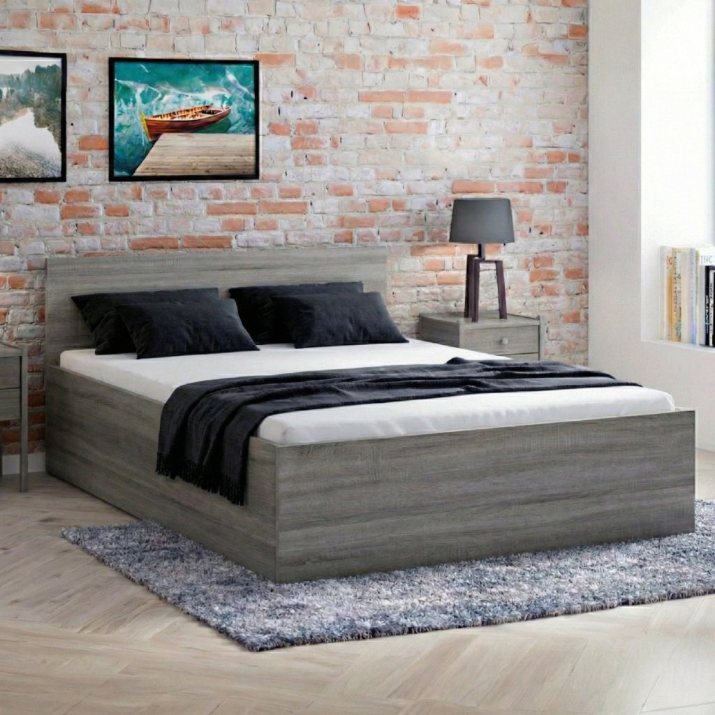 Maxi Postel STELA 160x200 cm, Dub lanýž