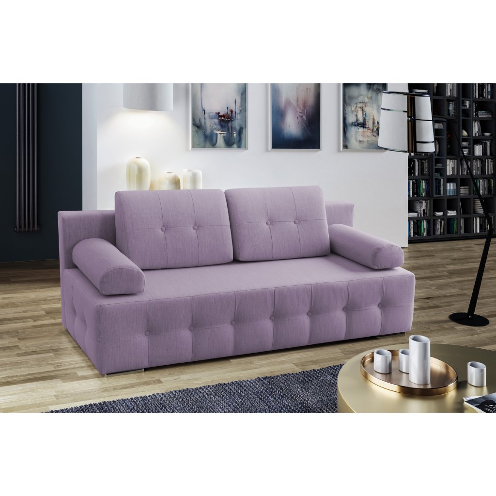 Eka Pohovka ONO, 197 cm Barva látky: Fialová (Soro 65)