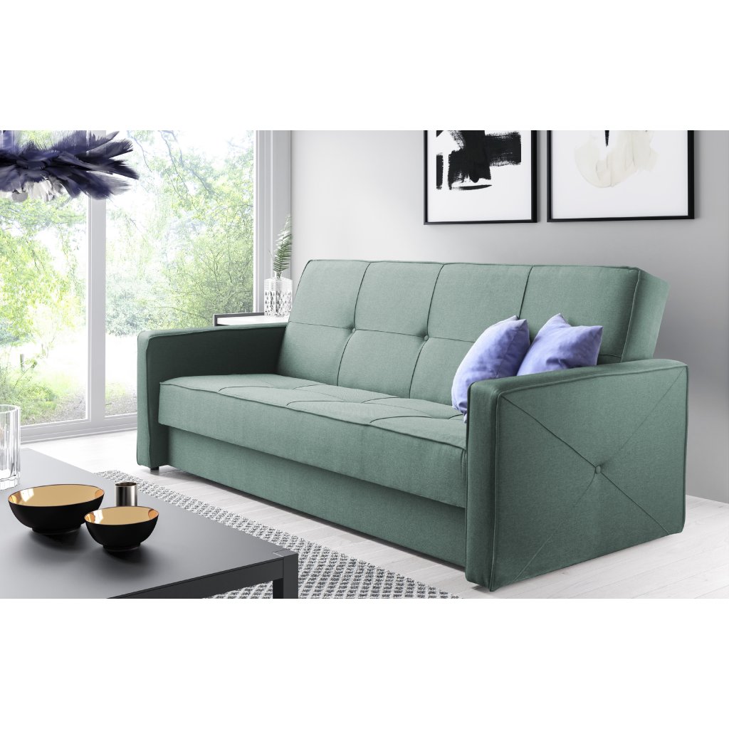 Eka Pohovka FOX, 210 cm Barva látky: Světlá zelená (Soro 34)